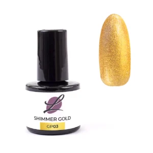SHIMMER GOLD GP03 - UV/LED barevný gellak